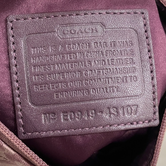 Coach Lavender and Plum Shoulder Bag - Picture 7 of 7